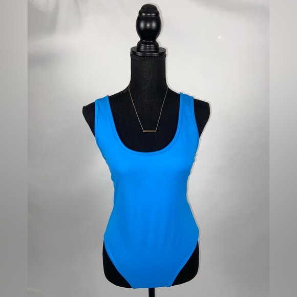 Forever 21 Tops - Bodysuit Large Carribean Blue F21 Scoopback